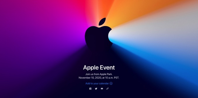 Apple、11月11日にスペシャルイベント開催　Appleシリコン搭載Macを発表へ