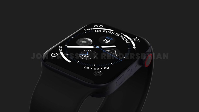 「Apple Watch Series 7」リーク情報から作成されたイメージ画像