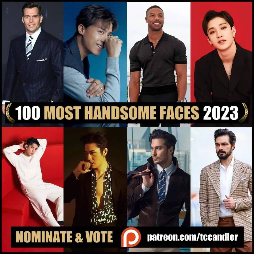 【画像】世界で最もハンサムな顔100人（2023年）全ノミネート者まとめ（随時更新）