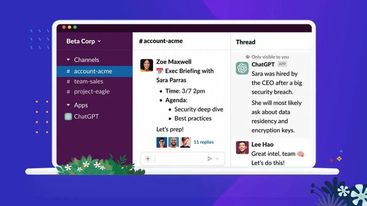 Slack、ChatGPT導入へ。会話の要約、チャットでリサーチ、メッセージの作成が可能