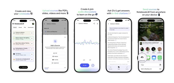Google、NotebookLMのモバイルアプリを予約開始、5月20日リリース予定